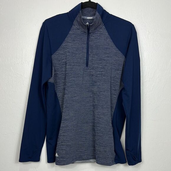 Adidas Performance Golf Womens Half Zip Knit Sweatshirt Jacket Pullover Size XL - Picture 2 of 11